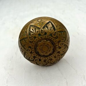 Rare Ornate Antique Vintage Russell & Erwin MCCCo Bronze Door Knob C. 1870